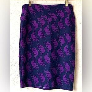 LuLaRoe Cassie skirt w/elephants